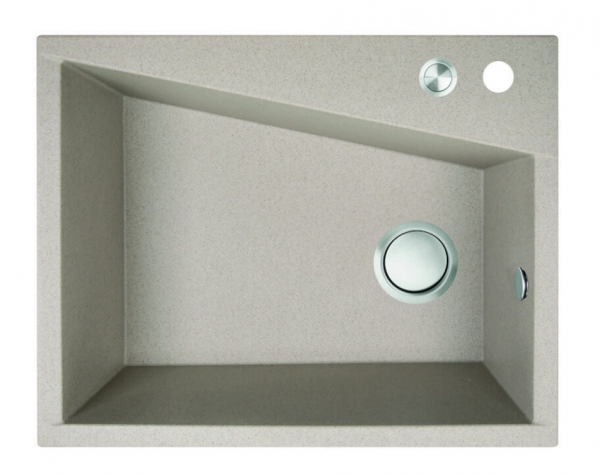 LAVEO GRENADA - ZLEWOZMYWAK GRANITOWY 1-KOMOROWY 60x48 cm BEZ OCIEKACZA BEŻ - SBG410T