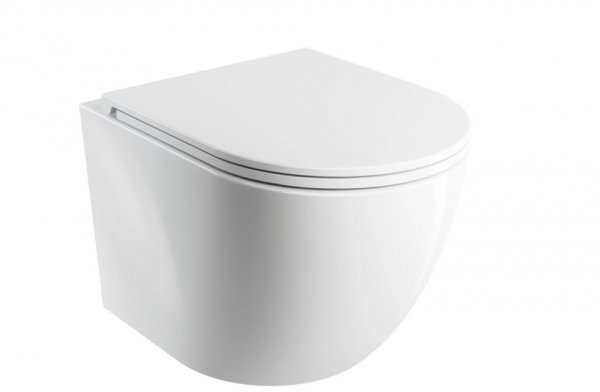 Omnires Ottawa miska toaletowa wisząca SILENT POWER™ z deską wolnoopadającą, 49 x 37 cm OTTAWASPMWBP 24H