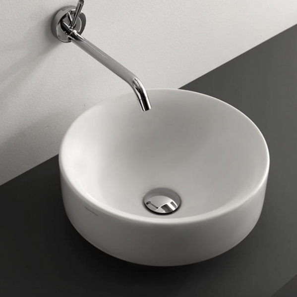 KERASAN NOLITA UMYWALKA NABLATOWA/ WPUSZCZANA W BLAT BIANCO MATT 35cm 355830