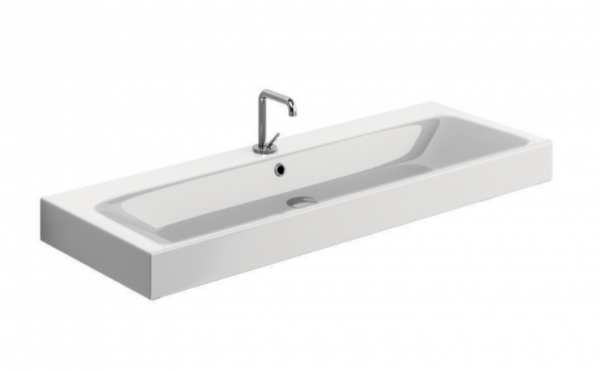 Kerasan 358359 CENTO umywalka 100X45 TUTTA wanna GRIGIO MAT