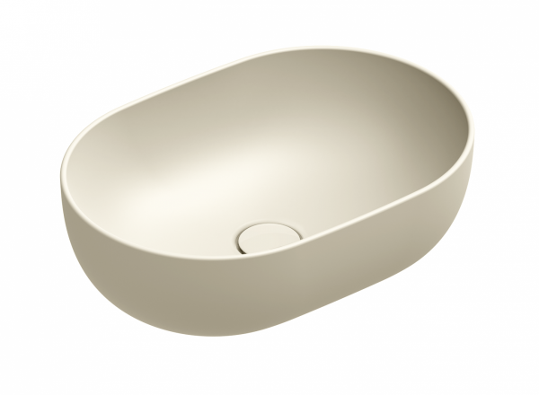 Catalano SFERA umywalka nablatowa 50x35 h=16 cm kolor lnu / beżowy mat 0522500030