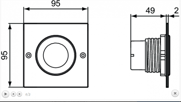 Ideal Standard ProSys Przycisk spłukujący, stal nierdzewna R0135MY