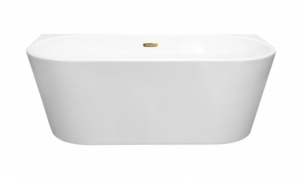 Besco Vica New wanna wolnostojąca 160 + klik-klak chrom z przelewem slim WAS160VN