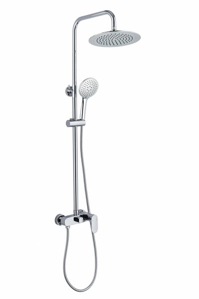AQG System prysznicowy Wind Blu RD z uchwytem Summer, Deszczownica Wind Blu RD Ø 24  21WBR24SUD01