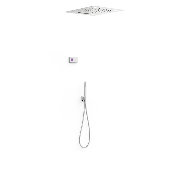 Tres SHOWER TECHNOLOGY ZESTAW ELEKTRONICZNEJ BATERII TERMOSTATYCZNEJ PODTYNKOWEJ 3-DROŻNEJ SHOWER TECHNOLOGY BLUE EDITION PRYSZNICOWE-09286302