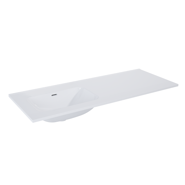 Elita UMYWALKA SKAPPA 120 BEZ OTWORU LEWA (60+60) CERAMICZNA WHITE 146040/RE041201068060