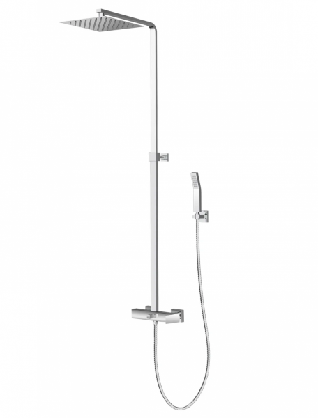 VEDO SETTE CROMO Kolumna natryskowa z baterią mieszakową I deszczownica 250 x 250 mm VBS7007/25/CH chrom