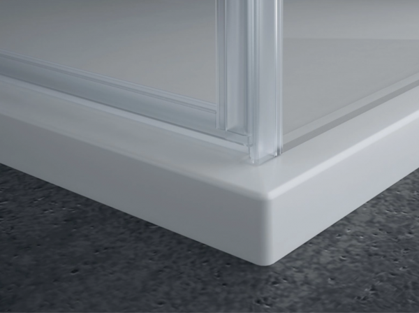 Ronal Sanswiss drzwi jednoczęściowe ze ścianką stałą w linii 90-160x200 cm, szkło Durlux 200, profile chrom PU13GSM11022