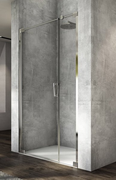 Sanswiss Cadura Drzwi wahadłowe jednoczęściowe ze ścianką stałą w linii 90cm CA31CG0905007