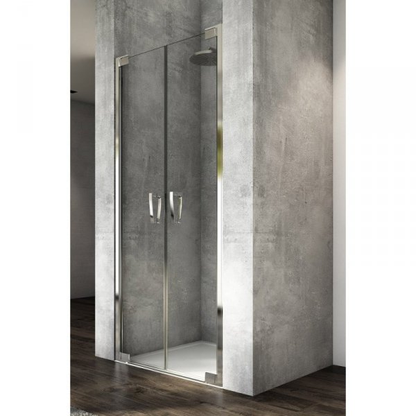 Sanswiss Cadura Drzwi wahadłowe dwuczęściowe 110cm z profilem przyściennym CA2C1105007