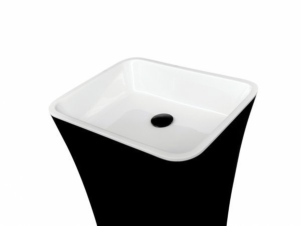 Besco Assos Matt B&amp;W umywalka wolnostojąca UMMCAWO