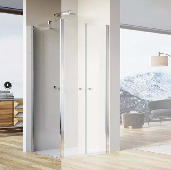 Ronal Sanswiss Solino ścianka prysznicowa 90 cm boczna do drzwi srebrny połysk SOLT209005007