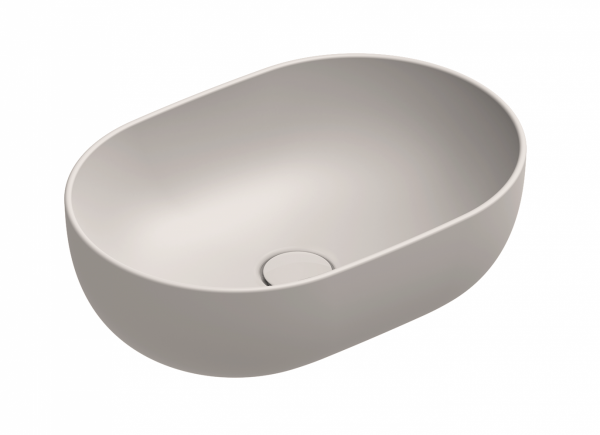 Catalano SFERA umywalka nablatowa 50x35 h=16 cm kolor jedwabiu / beżowy mat 0522500031