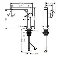 Hansgrohe Tecturis E Jednouchwytowa bateria umywalkowa 150 Fine CoolStart EcoSmart+ bez kompletu odpływowego Brąz Szczotkowany 73020140