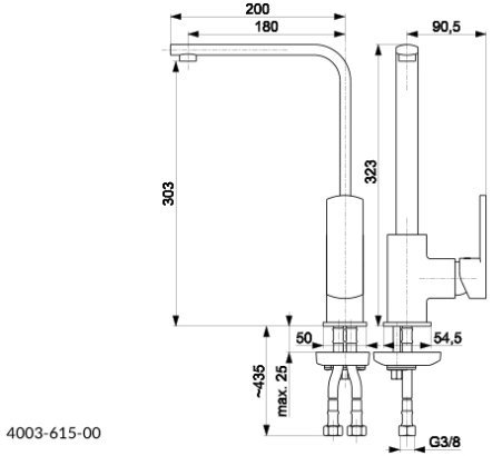KFA Korund bateria kuchenna chrom 400361500/24H