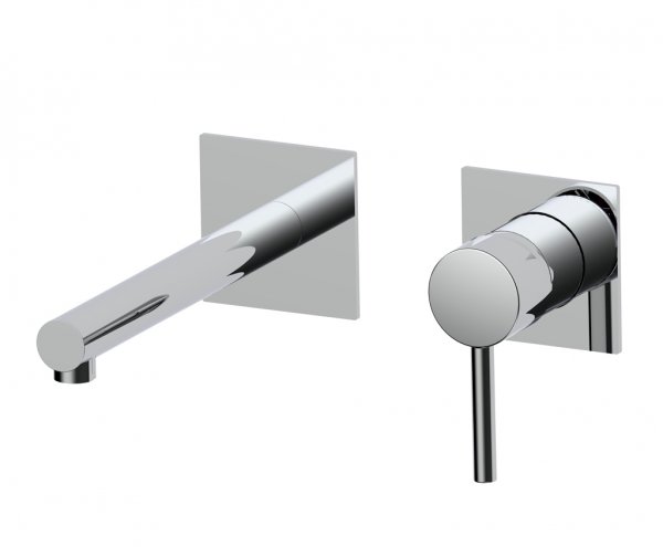AQG Bateria umywalkowa podtynkowa Stick Two z wylewką RD, Chrom 01STR180CR