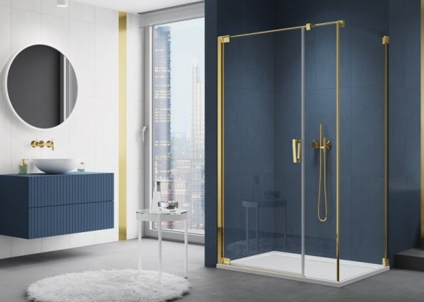 Sanswiss Cadura Gold Line ścianka boczna 75cm profil złoty CAT50751207 Sprawdź atrakcyjne rabaty!