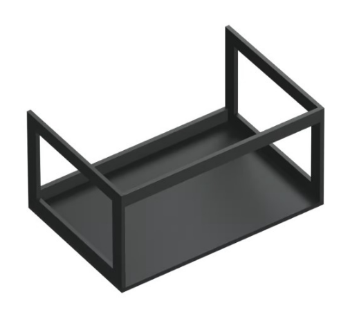Catalano HORIZON 75 konsola podumywalkowa, podblatowa wykończenie czarny mat 5S7550NS