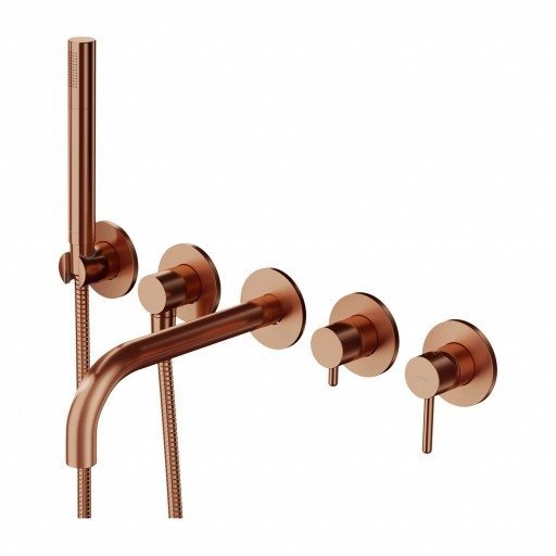 Omnires Y bateria wannowa 5-otworowa miedź szczotkowana Y1237/1CPB  24H