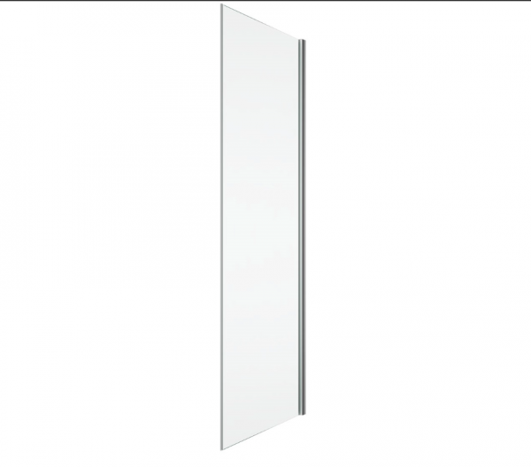 Ronal Sanswiss ścianka boczna 90° lub w linii 70x200 cm, szkło pas satynowy poziomy, profile chrom PUDT2P0701051