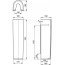 Ideal Standard Connect Postument 19,5x19x72 cm, biały E797301