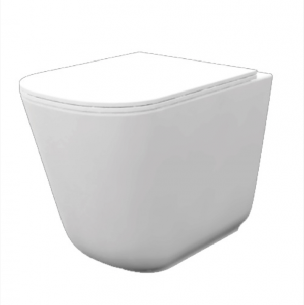 Kerasan Tribeca Toaleta WC stojąca 55x35 cm Norim bez kołnierza, biała 511801