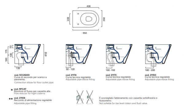 Catalano ZERO 55 miska WC stojąca NewFlush ciemny szary mat 0114550032