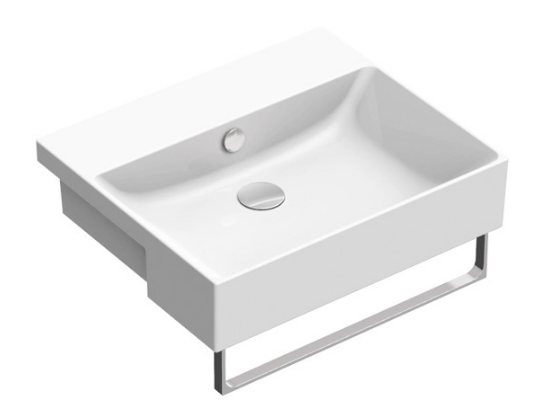 Catalano ZERO 55x47 umywalka półblatowa b/o biały połysk 1LS55ZP00/0126550001