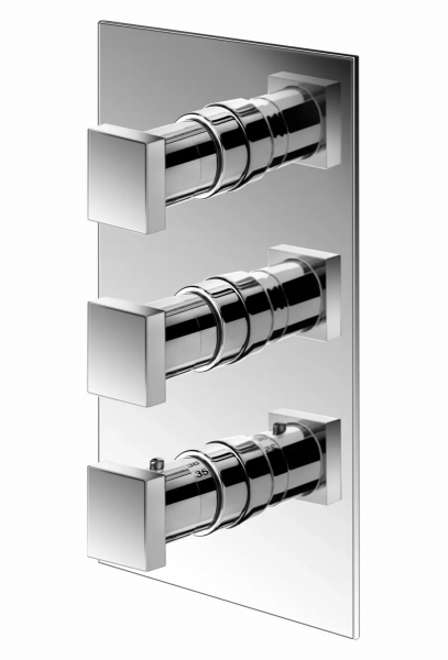 VEDO SQUARE III Bateria termostatyczna podtynkowa 3-wyjściowa 6730J/CH chrom