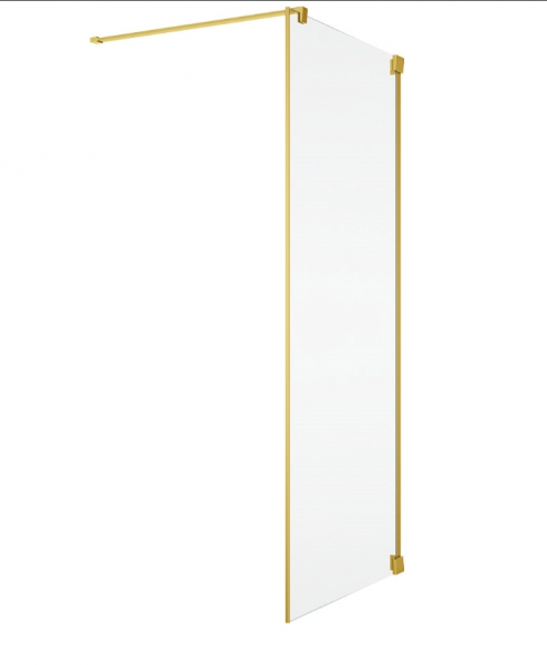 Ronal Sanswiss ścianka boczna 30-90x0-200 cm, szkło przezroczyste, profile GOLD LINE złoty CAT1SM11207