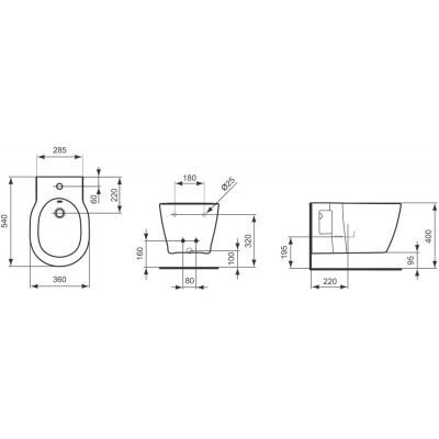 Ideal Standard Connect bidet wiszący biały E799701