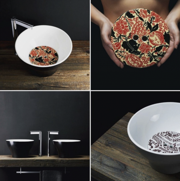 KERASAN DECO POKRYWA CERAMICZNA DEKORACYJNA BURGUND MAT 486075