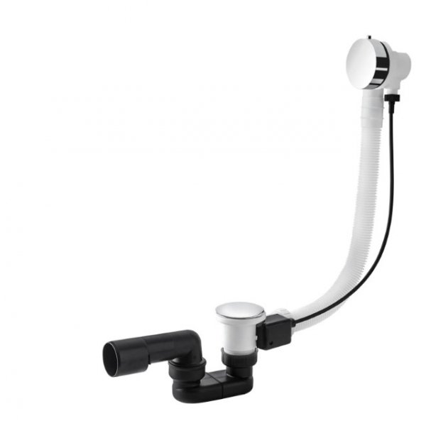 Vedo Minimalista I Przelew wannowy z korkiem automatycznym 70cm chrom 246M/70/CH