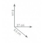 Gedy Edera Uchwyt Wannowy 27 cm Ścienny chrom ED21/28