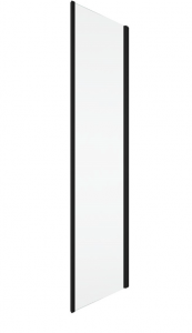 Ronal Top Line S ścianka prysznicowa 90 cm boczna do drzwi szkło Durlux 200 czarny mat TOPF20900622