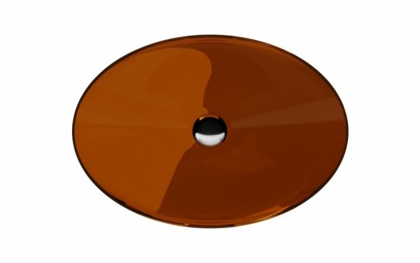 Besco Anya Earth Rust umywalka nablatowa + maskownica czarny matt UMA50ERB