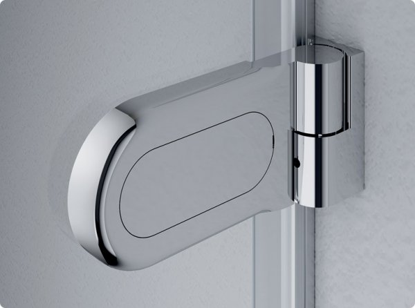 Ronal Sanswiss Pur Drzwi jednoczęściowe do 100xdo 200 cm lewe profile chrom szkło Pas satynowy poziomy PUR1GSM21051
