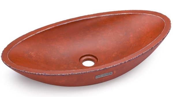  S.V.I.S.Design UMYWALKA 60 CM ORION BASIC - VINTAGE, BRĄZOWO-CZERWONY, LAKIER MATOWY
