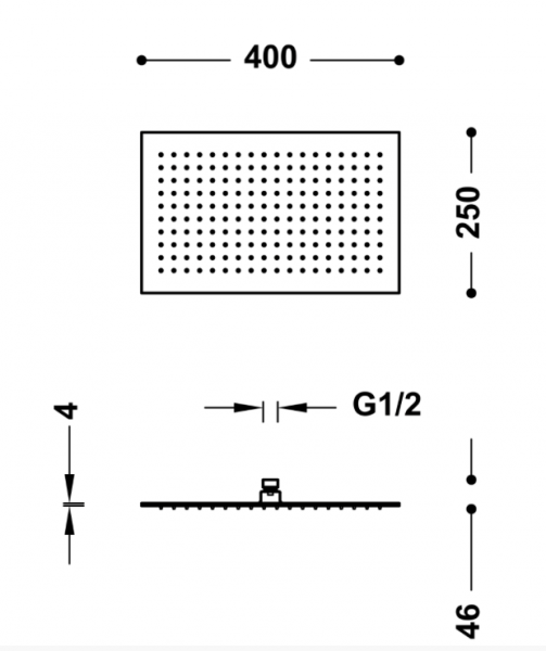 Tres Deszczownice sufitowe i ścienne 134315008OR