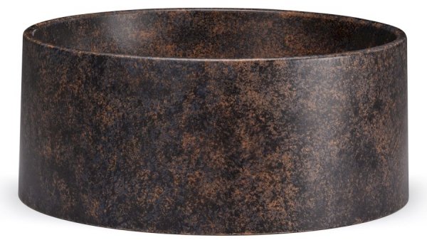 S.V.I.S. Design UMYWALKA 40 CM COLUMBA BASIC - DARK STONE NIEBIESKI, OCHRA I CZARNY, LAKIER MATOWY