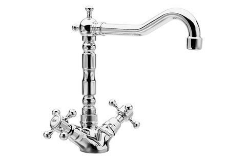 Reitano Rubinetteria Atea Bateria Umywalkowa Wysoka Chrom R337