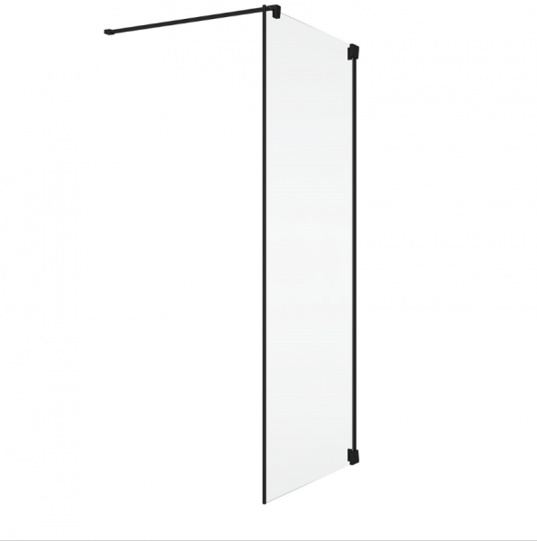 Ronal Sanswiss ścianka boczna 70x200 cm, szkło przezroczyste, profile BLACK LINE czarny mat CAT10700607