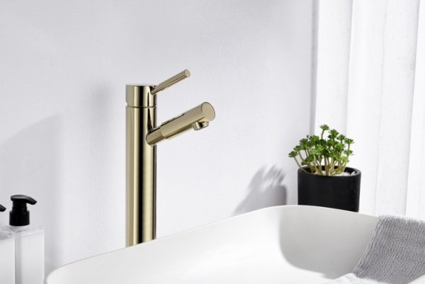 Blue Water Denver Bateria umywalkowa wysoka złota DEN-BUW.050 5901730616088 DODATKOWY RABAT NA KOD BW10