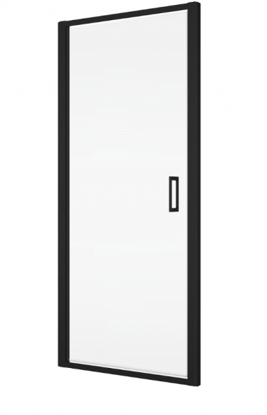 Ronal Top Line S drzwi prysznicowe 90x200 cm szkło Durlux 200 czarny mat TLSP0900622