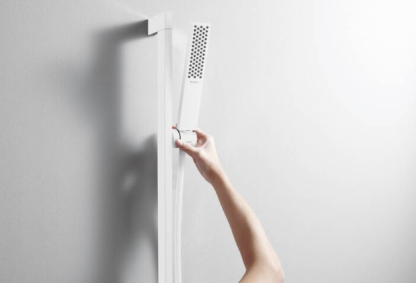 Hansgrohe Pulsify E Zestaw prysznicowy 100 1jet EcoSmart z drążkiem 65 cm biały mat 24370700