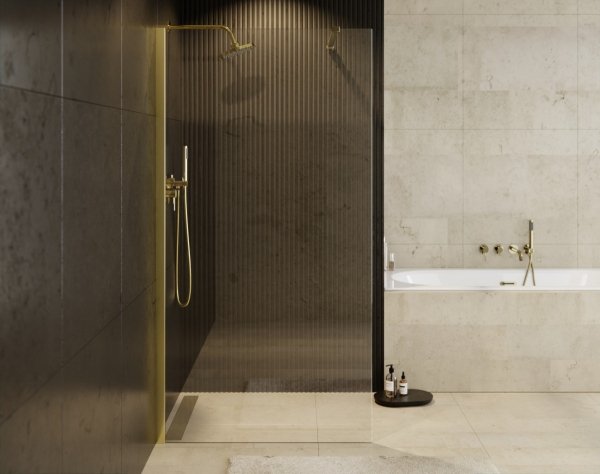 Besco Eco-n Gold Kabina prysznicowa walk-in 110x195 ENG110195C
