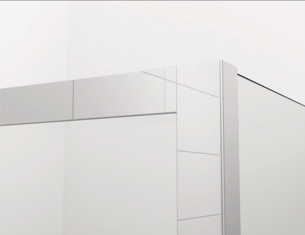 Ronal Sanswiss ścianka boczna do kabiny pięciokątnej 100,1-160x0-200 cm, szkło Durlux 200, profile chrom PUT52SM21022