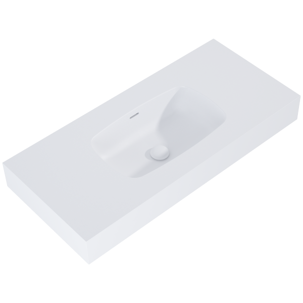 Elita UMYWALKA DIMPLE 100 ścienna MARMUR WHITE MATT 168860 / RE041000025290