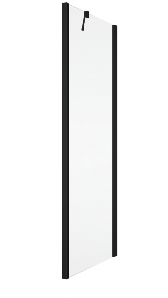 Ronal ścianka boczna 70x200 cm, szkło przezroczyste, profile BLACK LINE czarny mat SOLT207000607