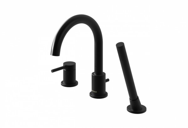 Kohlman Axel BLACK QB241AB Bateria wannowa z obrotową wylewką 